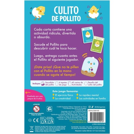 Culito de Pollito - juego de mesa