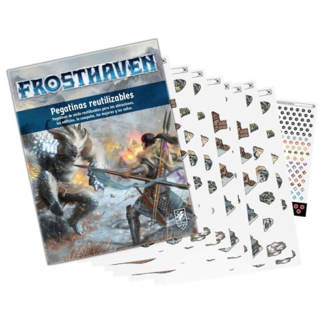 Frosthaven: Pegatinas Reutilizables (castellano) - expansión juego de mesa