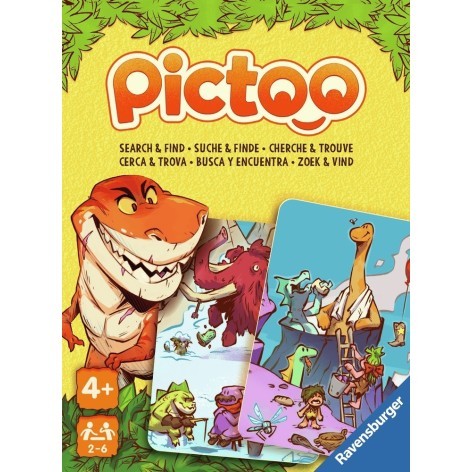 PICTOO Dino (castellano) - juego de cartas para niños