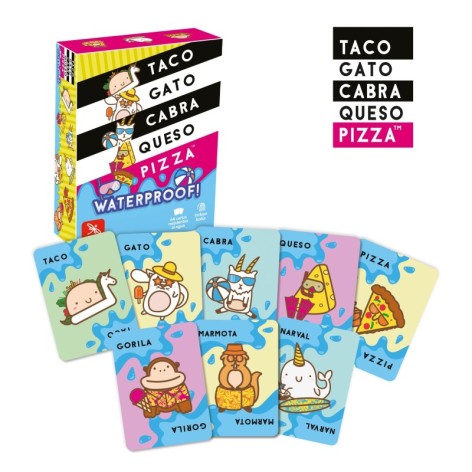 Taco, Gato, Cabra, Queso, Pizza Waterproof - Juego de cartas
