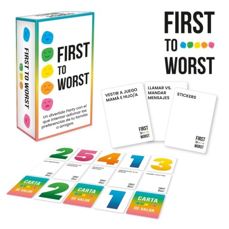 First to Worst (castellano) - Juego de cartas
