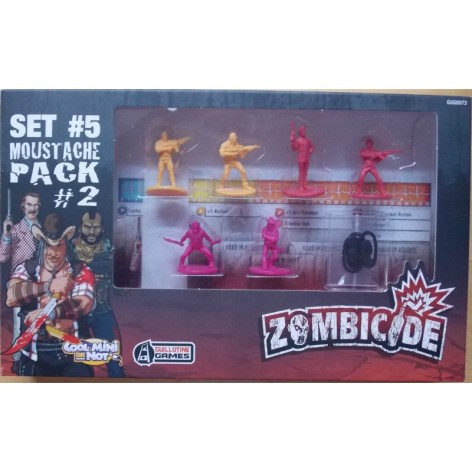 Zombicide: Set 5 Moustache Pack 2 - expansión juego de mesa