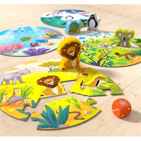 Game Meets Puzzle: Donde Viven los Animales - juego de mesa para niños