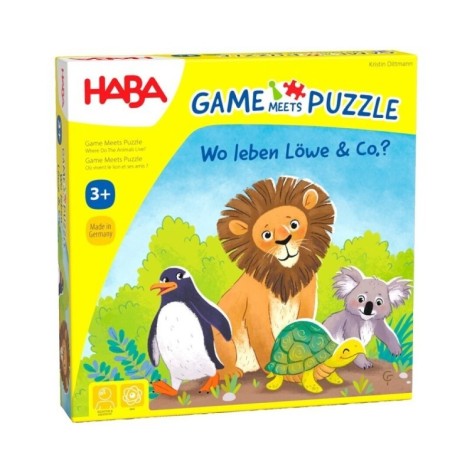 Game Meets Puzzle: Donde Viven los Animales - juego de mesa para niños