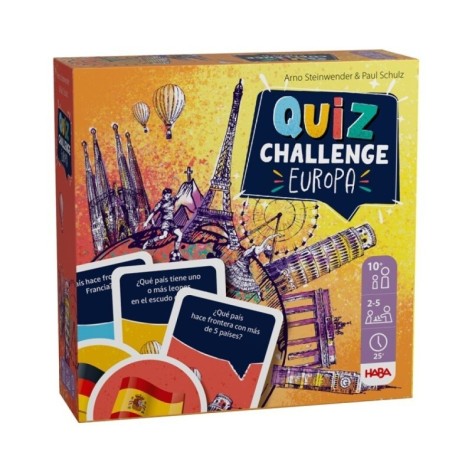 Quiz Challenge: Europa - juego de mesa para niños