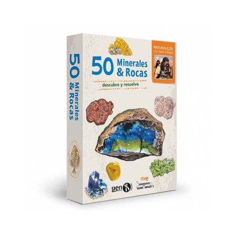 50 Minerales y Rocas - juego de cartas