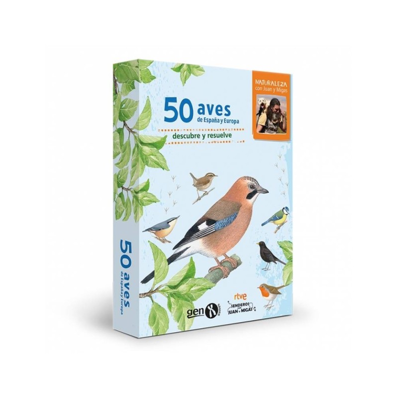 50 Aves de España y Europa - juego de cartas