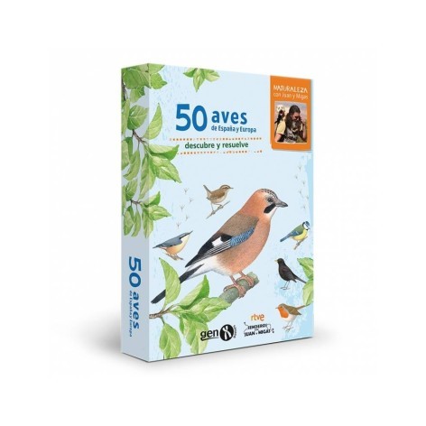 50 Aves de España y Europa - juego de cartas