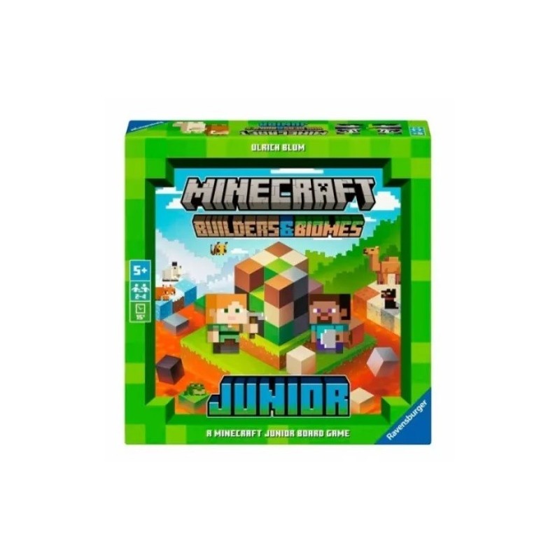 Minecraft Junior el juego de mesa: Builders and Biomes (castellano) - juego de mesa para niños