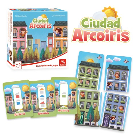 Ciudad Arco Iris - juego de mesa para niños