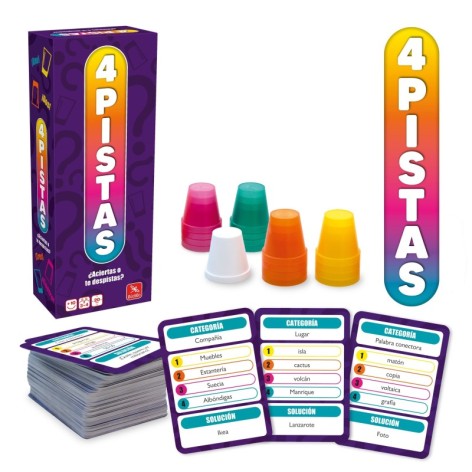 4 Pistas - Juego de cartas