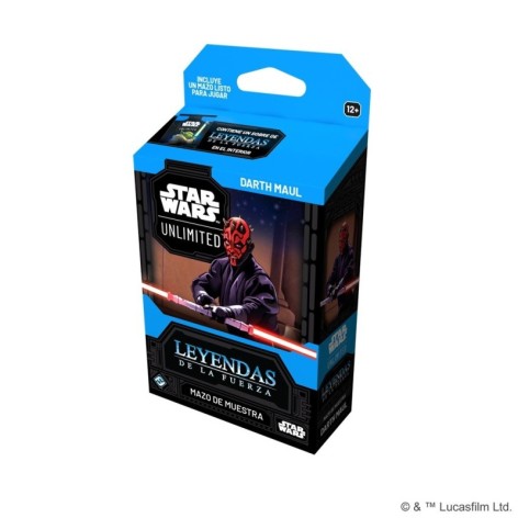 Star Wars Unlimited: Leyendas de la Fuerza - Mazo de Muestra Darth Maul - Juego de cartas