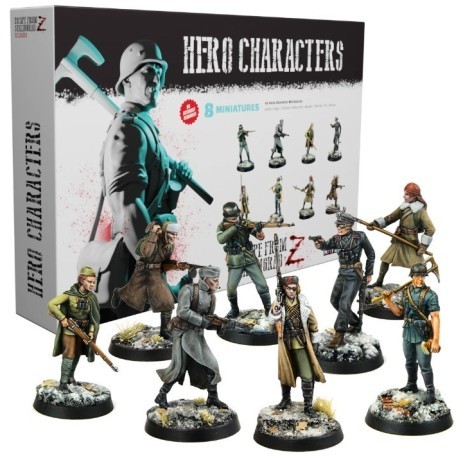 Escape de Stalingrado Z - Recargado: Pack de Miniaturas de Heroes - Expansión juego de mesa