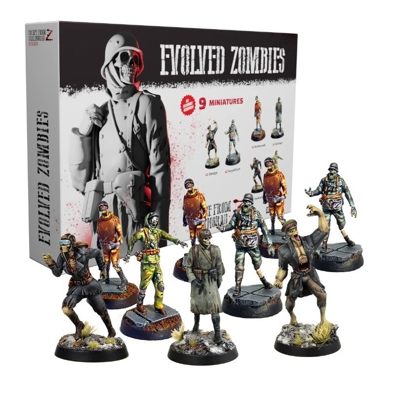 Escape de Stalingrado Z - Recargado: Pack de Miniaturas Zombies Evolucionados - Expansión juego de mesa