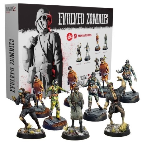Escape de Stalingrado Z - Recargado: Pack de Miniaturas Zombies Evolucionados - Expansión juego de mesa