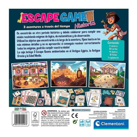 Escape Game: Historia - juego de mesa