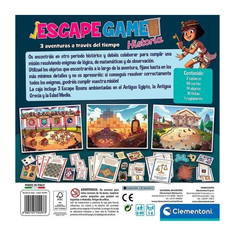 Escape Game: Historia - juego de mesa
