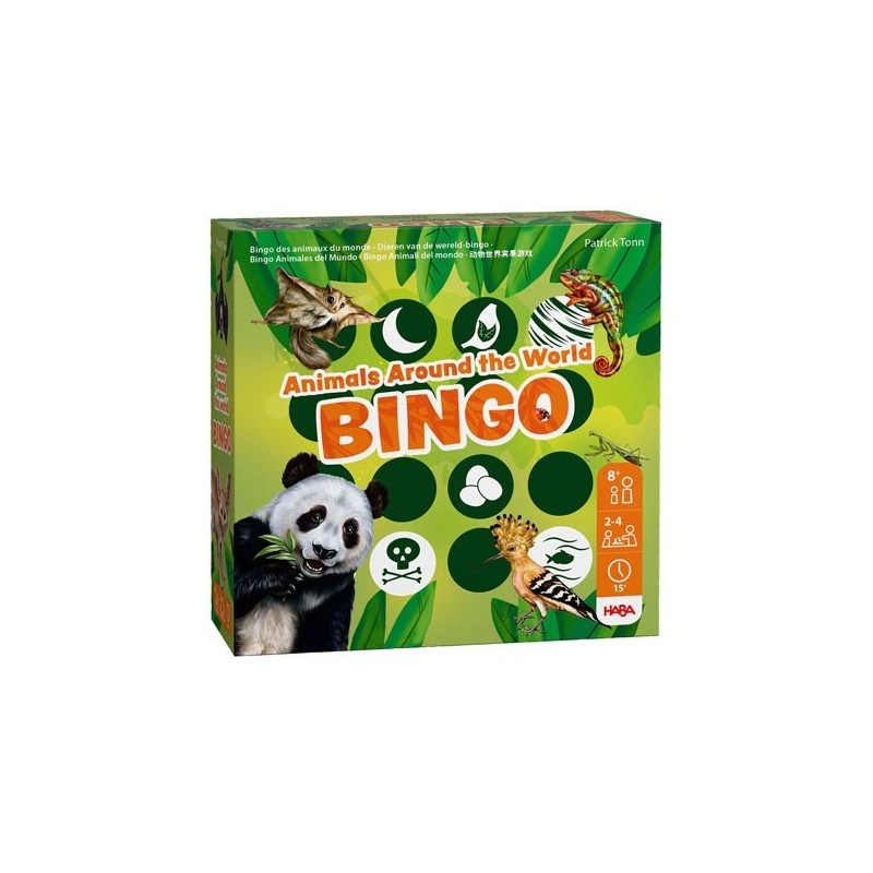 Bingo: Animales del Mundo - Juego de mesa para niños
