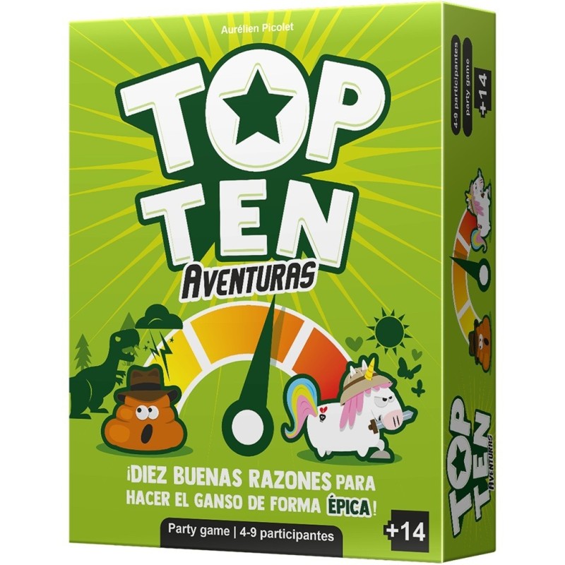 Top Ten Aventuras - Juego de cartas