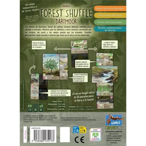 Forest Shuffle: Dartmoor (castellano) - Juego de cartas