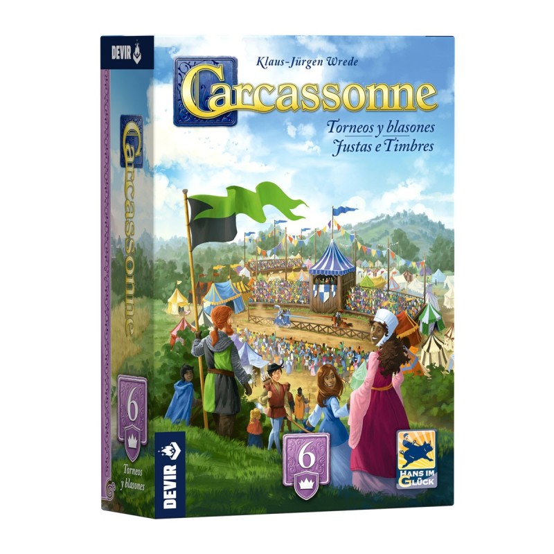 Carcassonne: Torneos y Blasones - Expansión juego de mesa