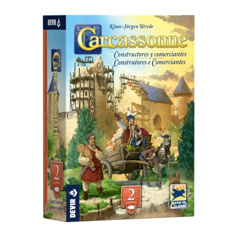 Carcassonne: Constructores y Comerciantes - Nueva Edicion - Expansión juego de mesa
