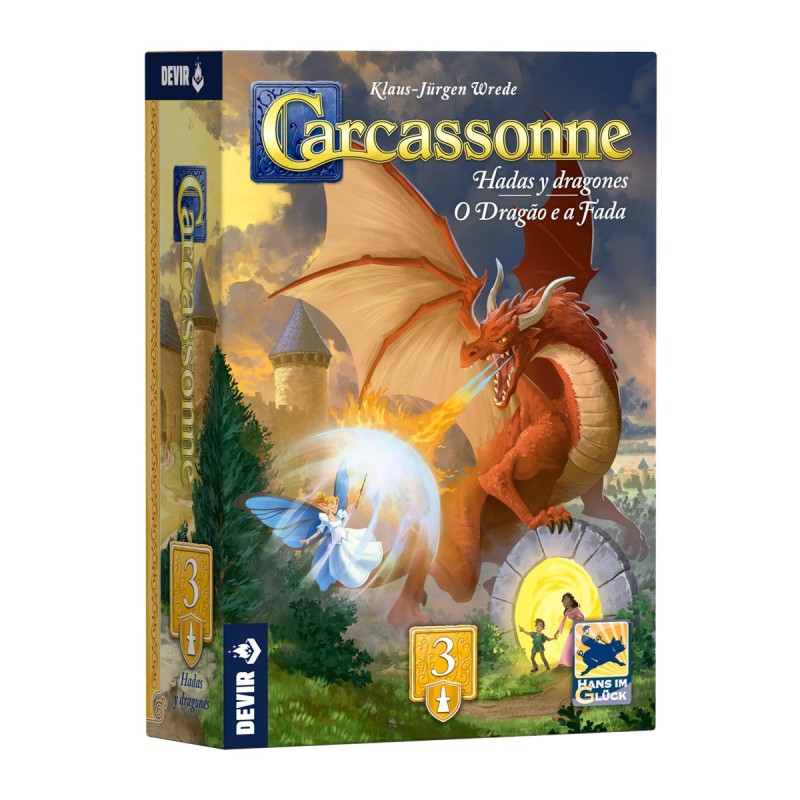 Carcassonne: Dragones y Hadas - Expansión juego de mesa