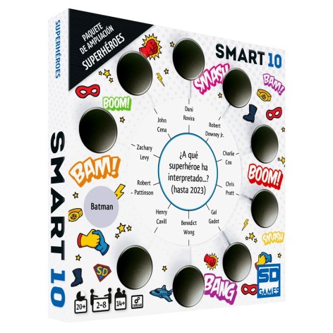 Smart 10: Superheroes - Paquete de Ampliacion - Expansión juego de cartas