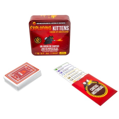 Exploding Kittens: Edicion 10 Aniversario - juego de cartas