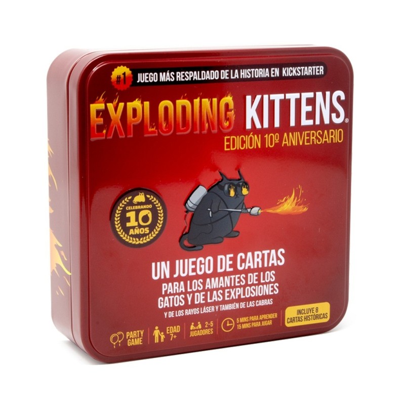 Exploding Kittens: Edicion 10 Aniversario - juego de cartas