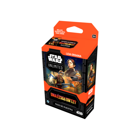 Star Wars Unlimited: Una Epoca sin Ley - Mazo de Muestra Leia Organa - juego de cartas