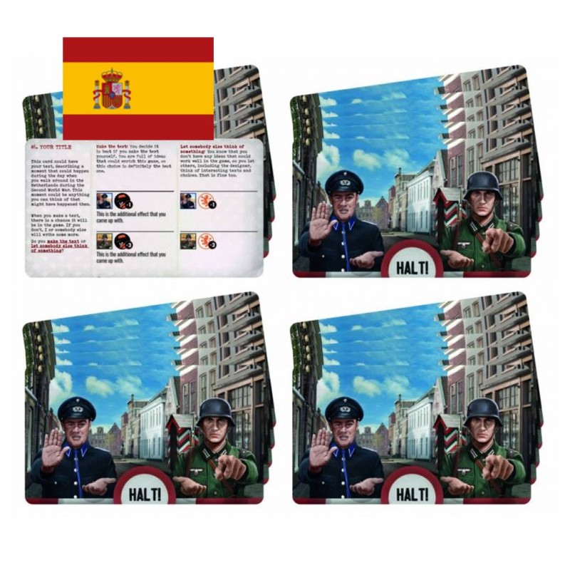 Resistencia Holandesa: La Casa Orange vencera - Cartas Halt Extra - Expansión juego de mesa