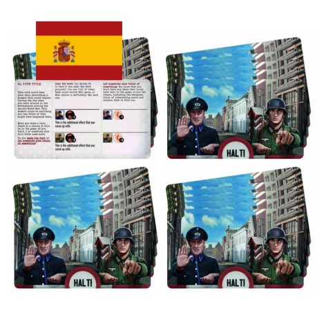 Resistencia Holandesa: La Casa Orange vencera - Cartas Halt Extra - Expansión juego de mesa