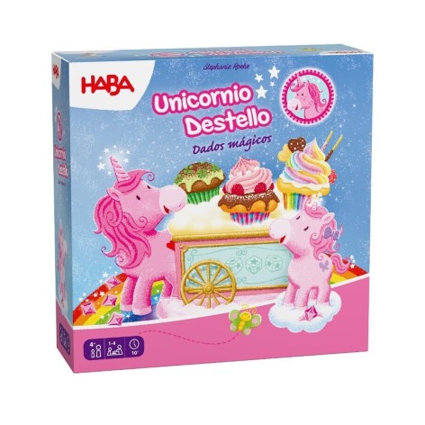 Unicornio Destello: Dados Magicos - Juego de mesa para niños