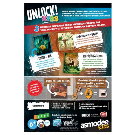 Unlock Kids: Cartoon Saloon (castellano) - Juego de cartas