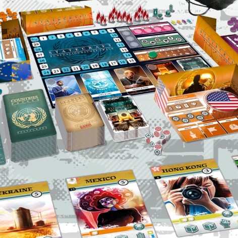 Statecraft + Expansiones Japan y Arab Spring (castellano) - Edicion Gamefound - Juego de mesa