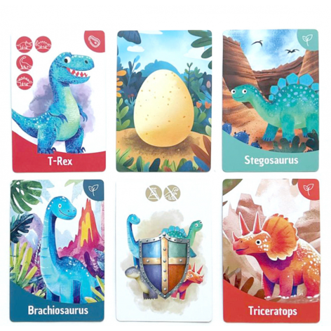 Dino Family - juego de cartas para niños