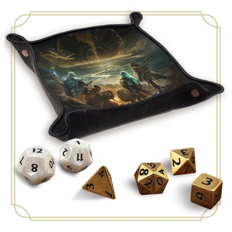 Lands of Evershade: Deluxe Dice set and Dice Tray - Lands of Evershade: Deluxe Dice set and Dice Tray