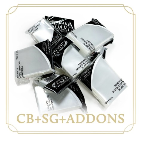 Lands of Evershade: Sleeves Box bundle (CB+SG+Addons) - Accesorio juego de mesa