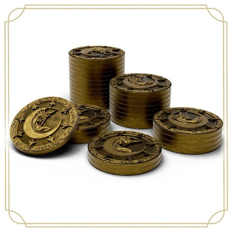 Lands of Evershade: Monedas Metalicas - Accesorio juego de mesa