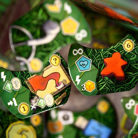 Componentes del juego de mesa Hormigas