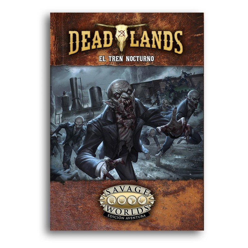 Portada del suplemento de rol Savage Worlds: Deadlands. El Tren Nocturno