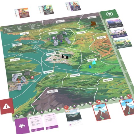 Tablero del juego de mesa Equipo de Rescate Animal