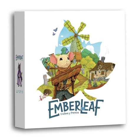 Portada de Emberleaf: Trofeos y Premios una expansión para el juego de mesa Emberleaf