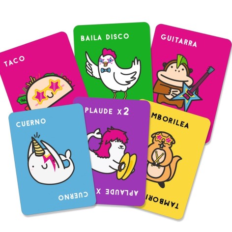 Componentes del juego de cartas Taco, Loco, Loco
