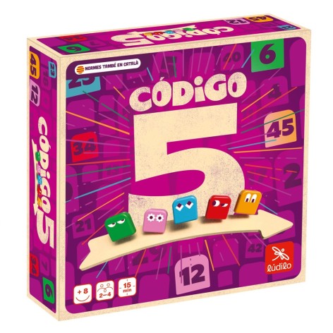 Portada del juego de mesa de lógica y deducción Codigo 5
