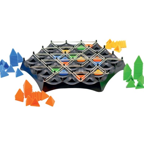 Componentes del juego de mesa Triggle