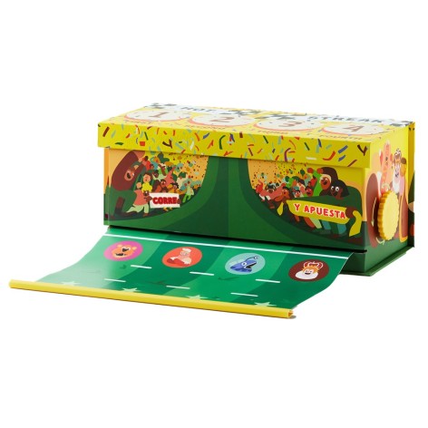 Caja del juego de mesa Corre y Apuest