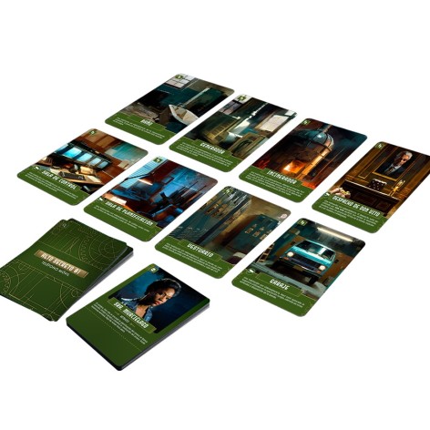 Componentes del juego de mesa My Murder Mystery: Un Mono Muerto