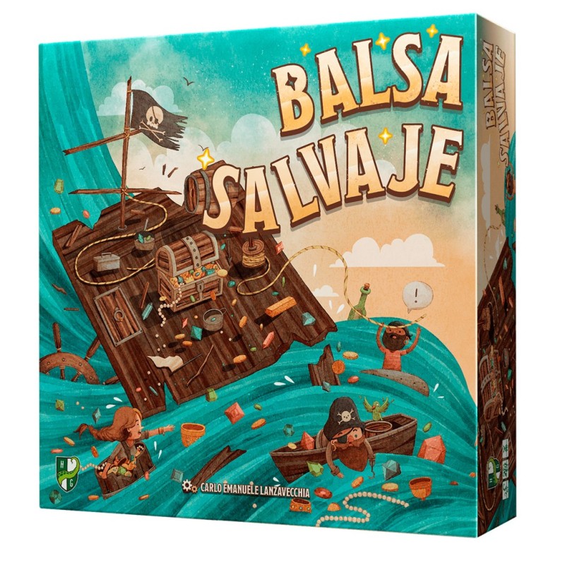 Portada del juego de mesa Balsa Salvaje